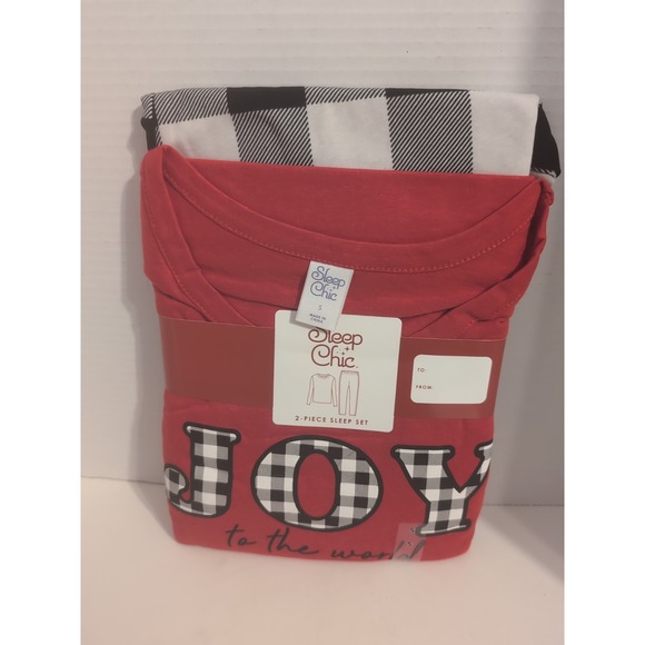 Sleep Chic Joy to the World 2-Piece Sleep Set Brand New Size Small - Picture 1 of 5